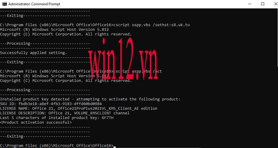 3 Cách Rack office 2021 dùng cmd, script, key KMS để Active Office 2021 Pro  Plus - Tin Tức, Thủ Thuật Windows, Máy in